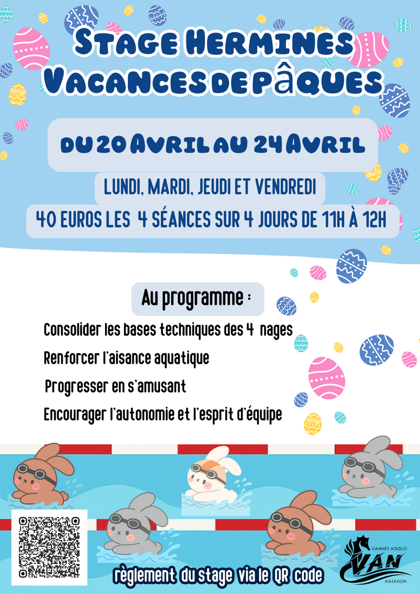 stage 4 jours Hermines Bleues et Vertes