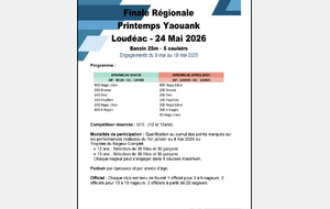 Finale Régionale Printemps Yaouank du 24 mai 2026