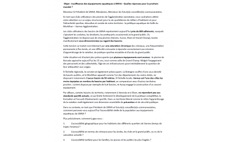 Lettre ouvertes au président de GMVA et aux futur(e)s conseiller(e)s communautaires